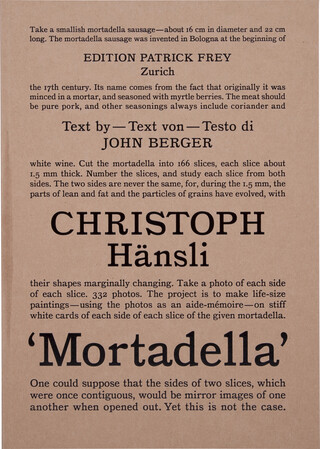 Mortadella (Special Edition) Mortadella (Special Edition) – book cover closed